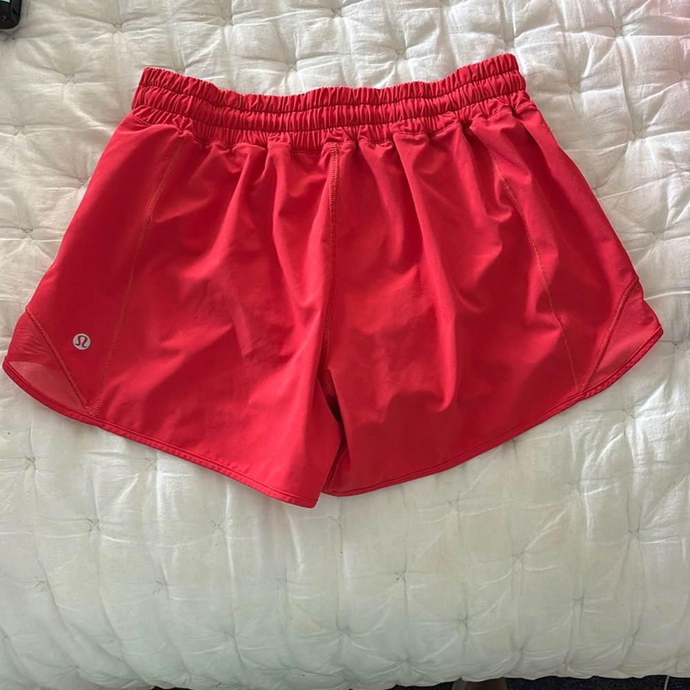lululemon athletica Vibrant Red Women's Athletic Shorts